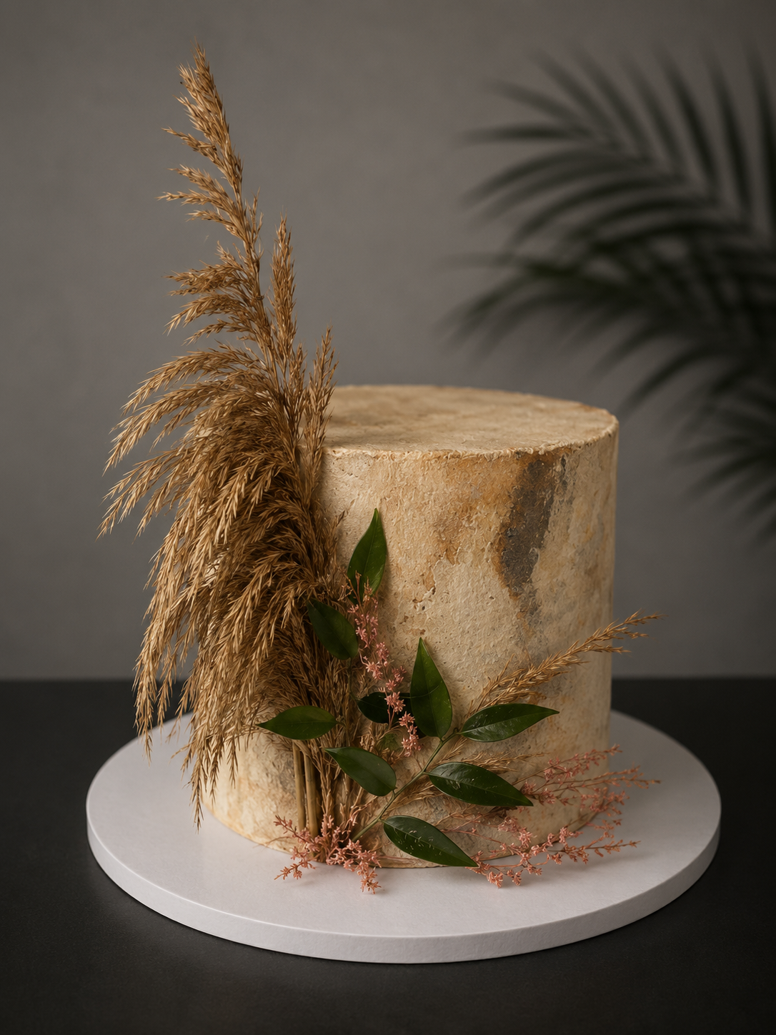 Boho stiliaus tortas